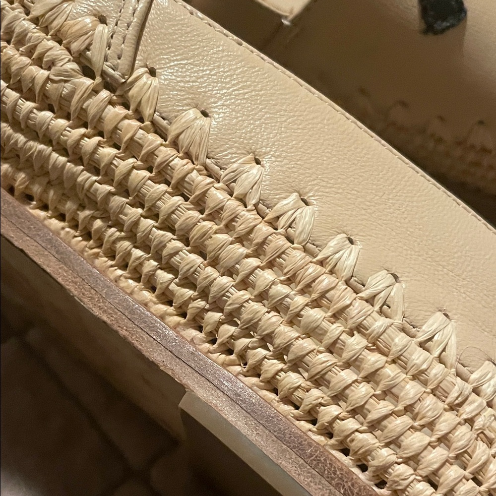 CHANEL Cream Espadrilles with Black Emblem - Picture 10 of 11